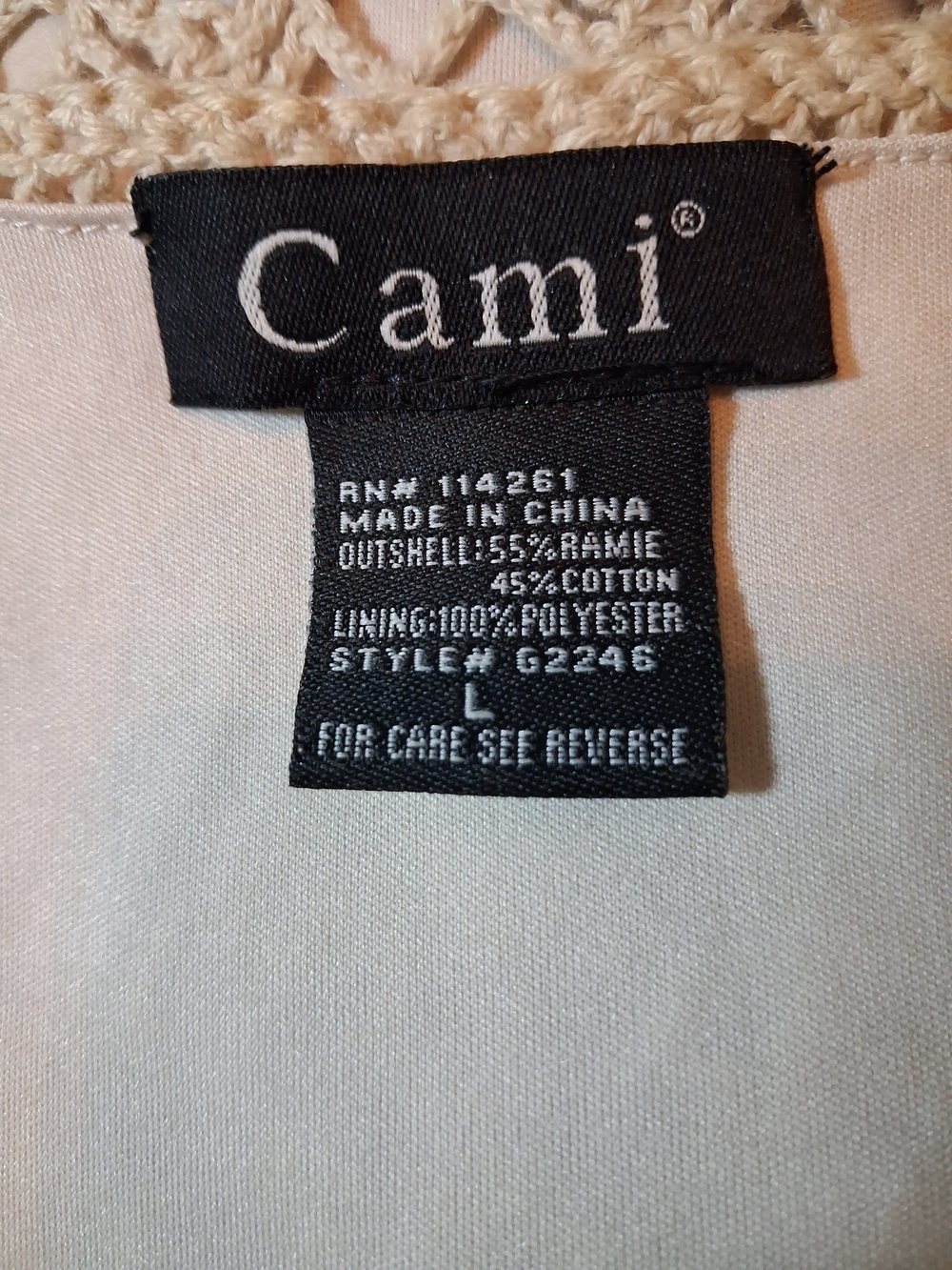 Cami Crochet V-Neck Overlay Dress in Cream - Picture 12 of 13